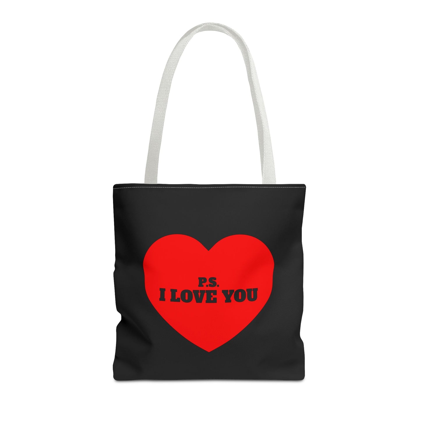 P.S. I Love You Black Tote Bag