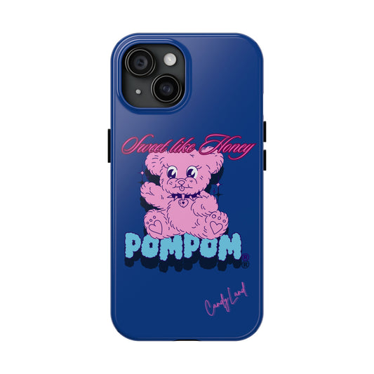 POMPOM® Sweet Like Honey Blue Miss Tough Phone Case