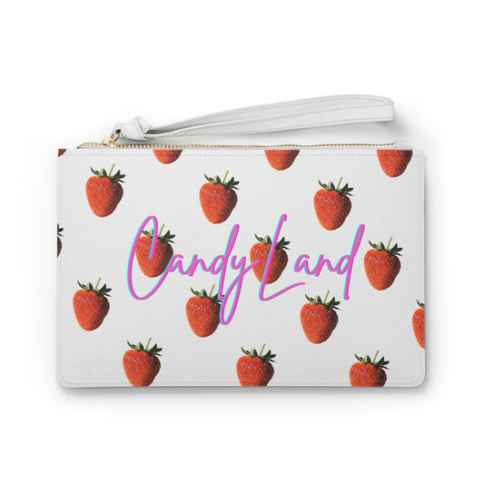 Strawberry White Clutch