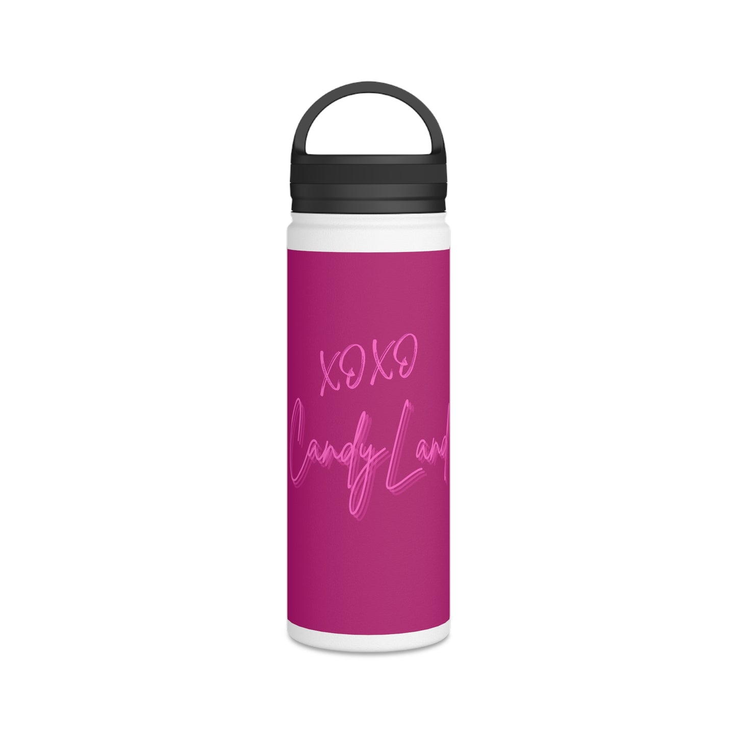 Wild Leopard Pink XOXO Stainless Steel Water Bottle