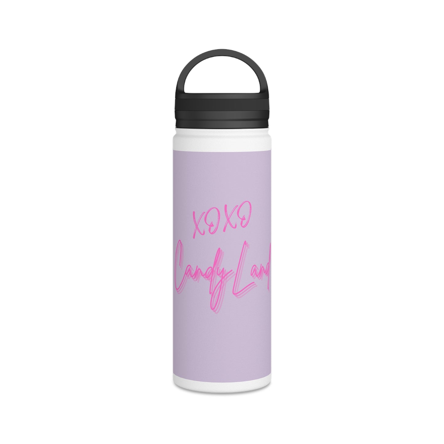 Wild Leopard Lavender XOXO Stainless Steel Water Bottle