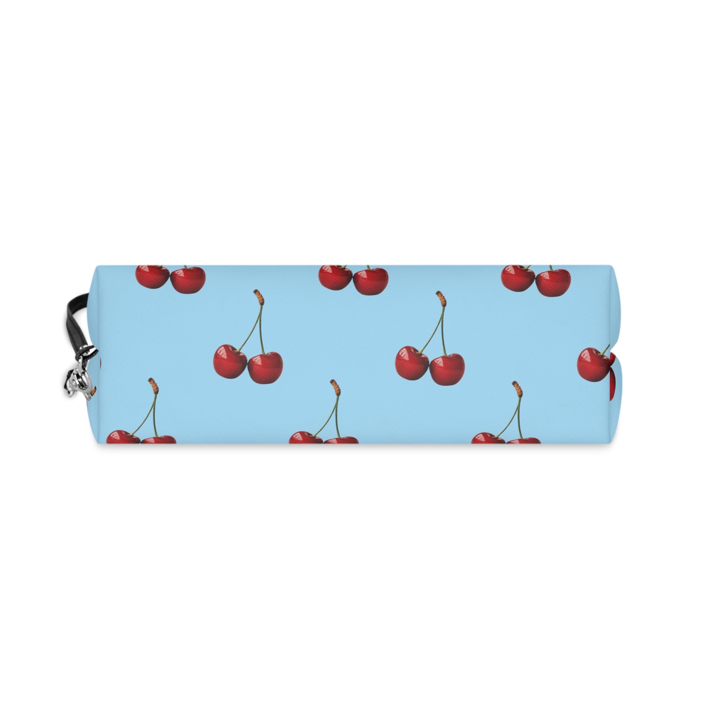 Cherry Light Blue Makeup Bag