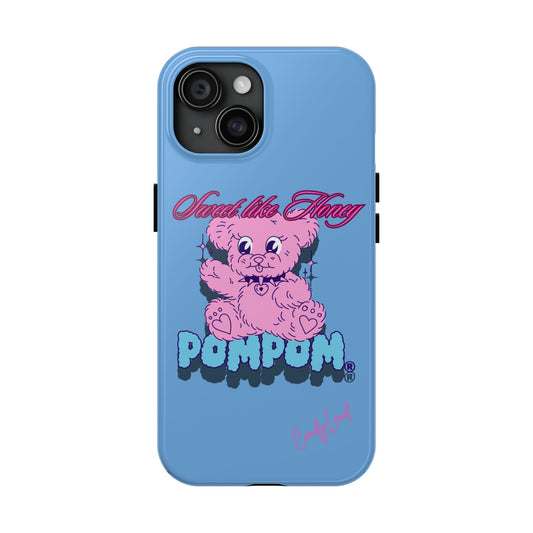 POMPOM® Sweet Like Honey Light Blue Miss Tough Phone Case