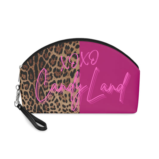 Wild Leopard Pink XOXO Makeup Bag