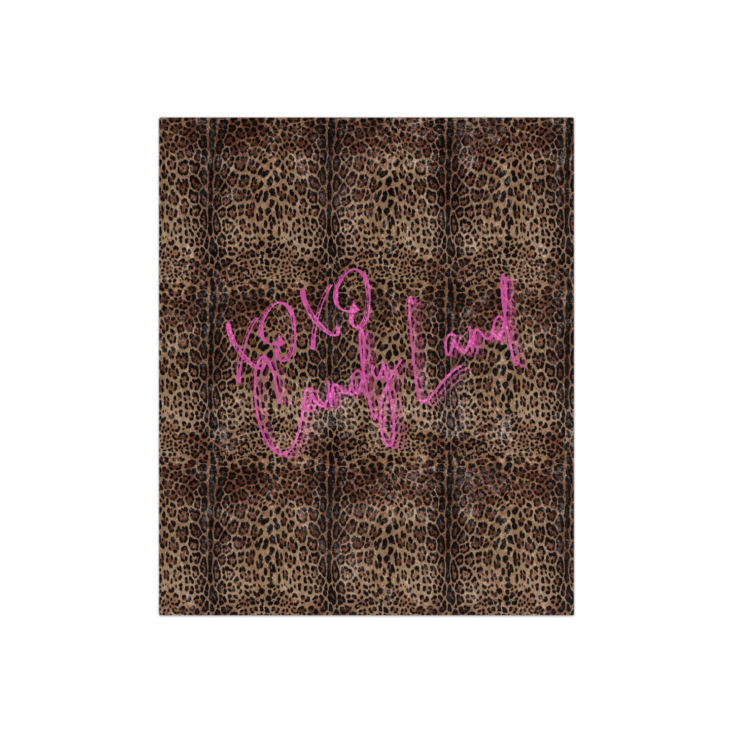 Wild Leopard XOXO Velvet Blanket