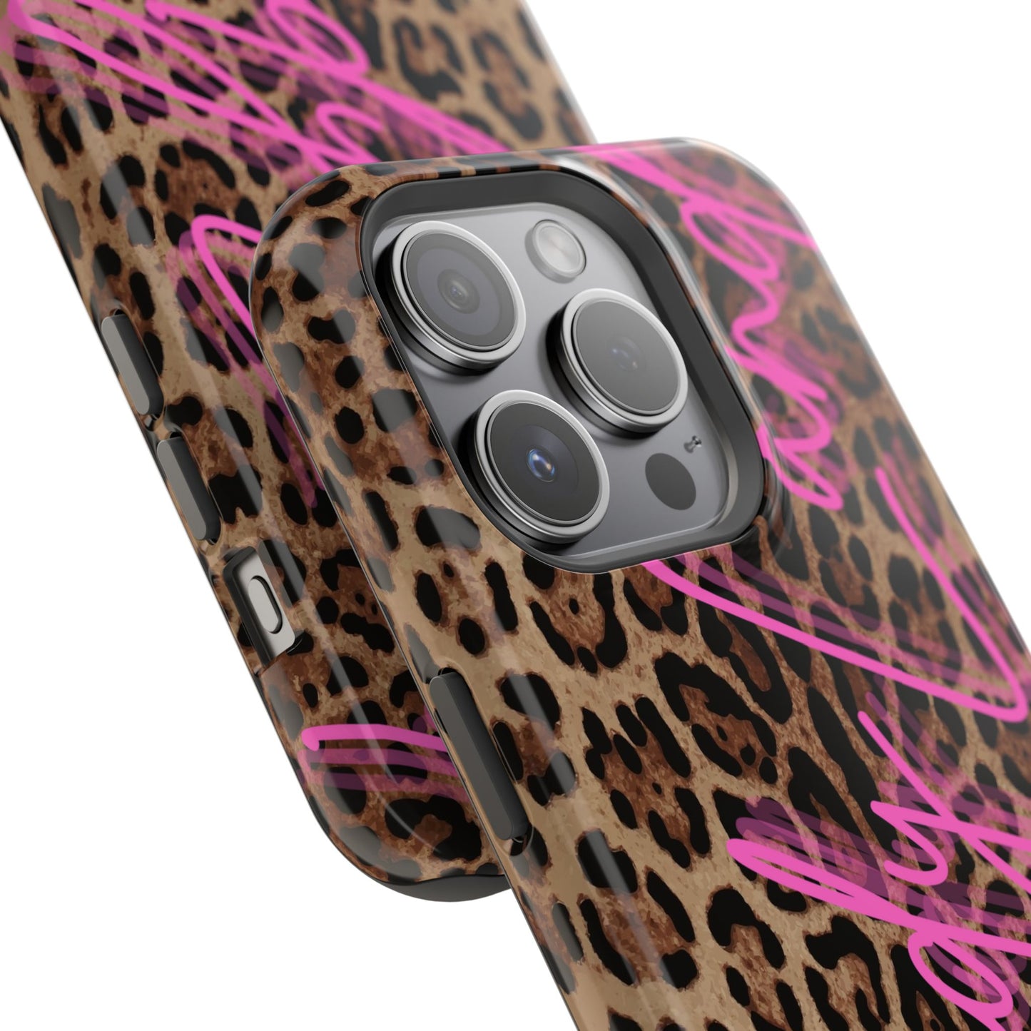 Wild Leopard Candyland pink glossy Miss MagSafe Tough Case