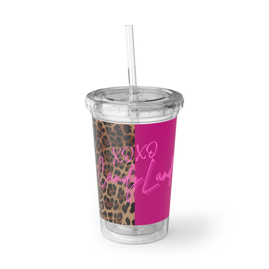 Wild Leopard Pink XOXO Vacation Cup