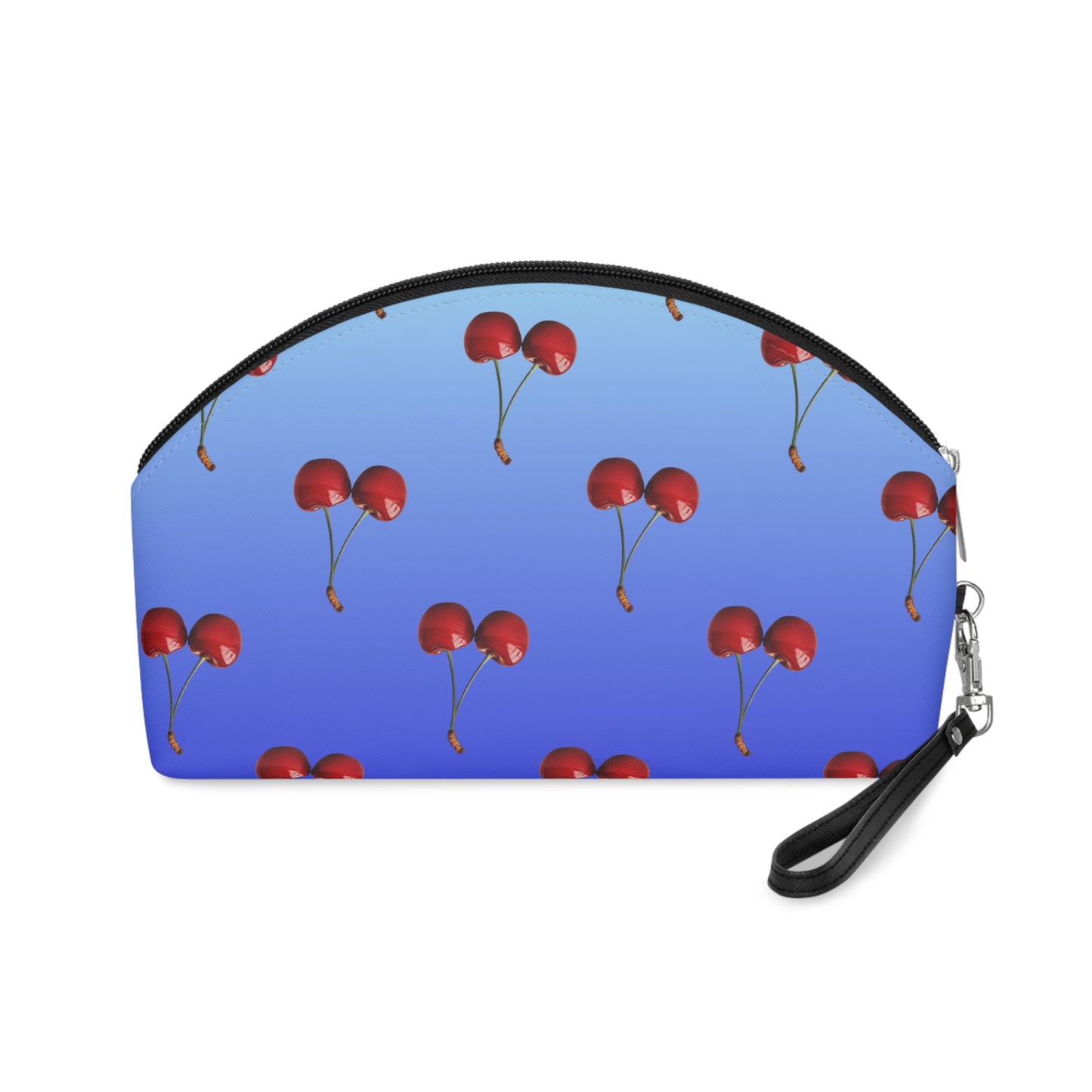 Cherry Rainbow Blue Light Blue Makeup Bag