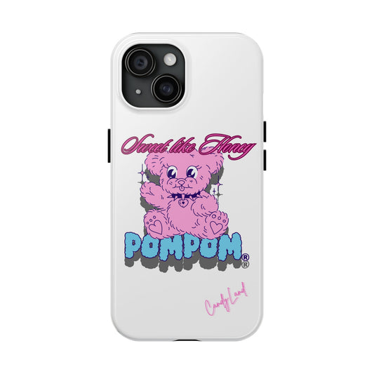 POMPOM® Sweet Like Honey White Miss Tough Phone Case