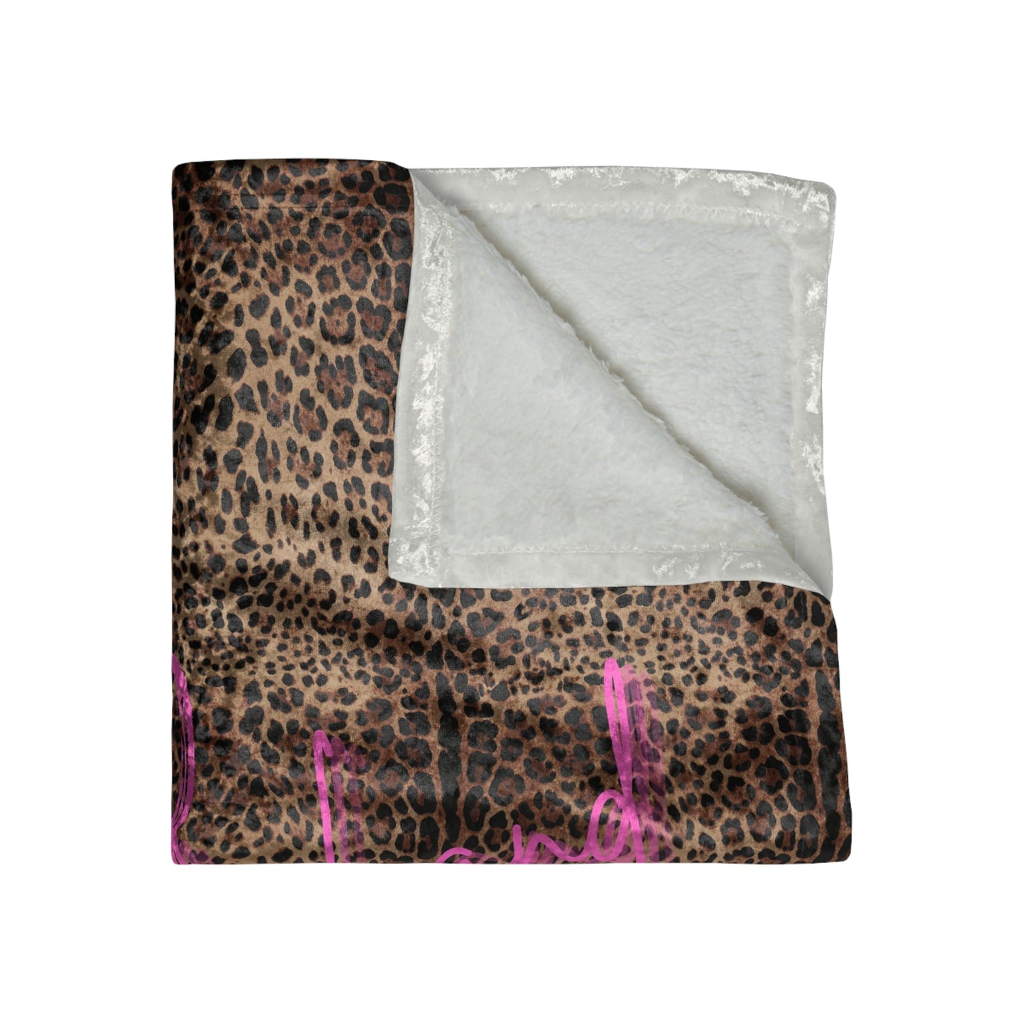 Wild Leopard XOXO Velvet Blanket