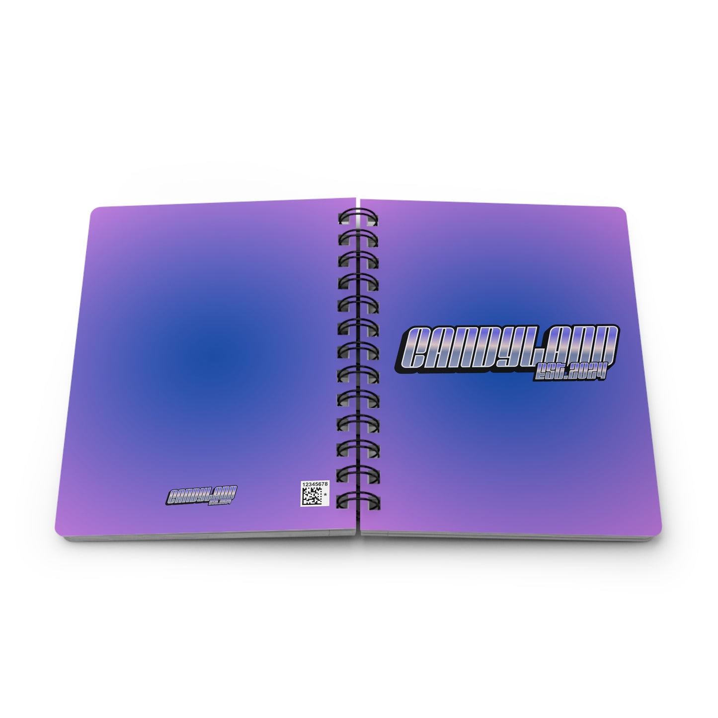 Est. 2024 Violet Spiral Bound Notebook