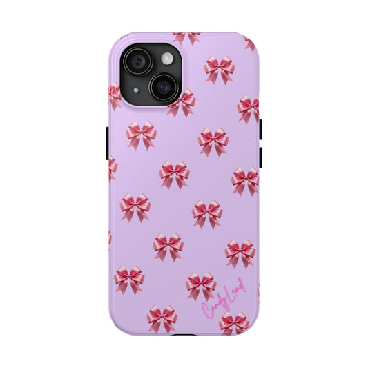 Bows Lilac Miss Tough Phone Case