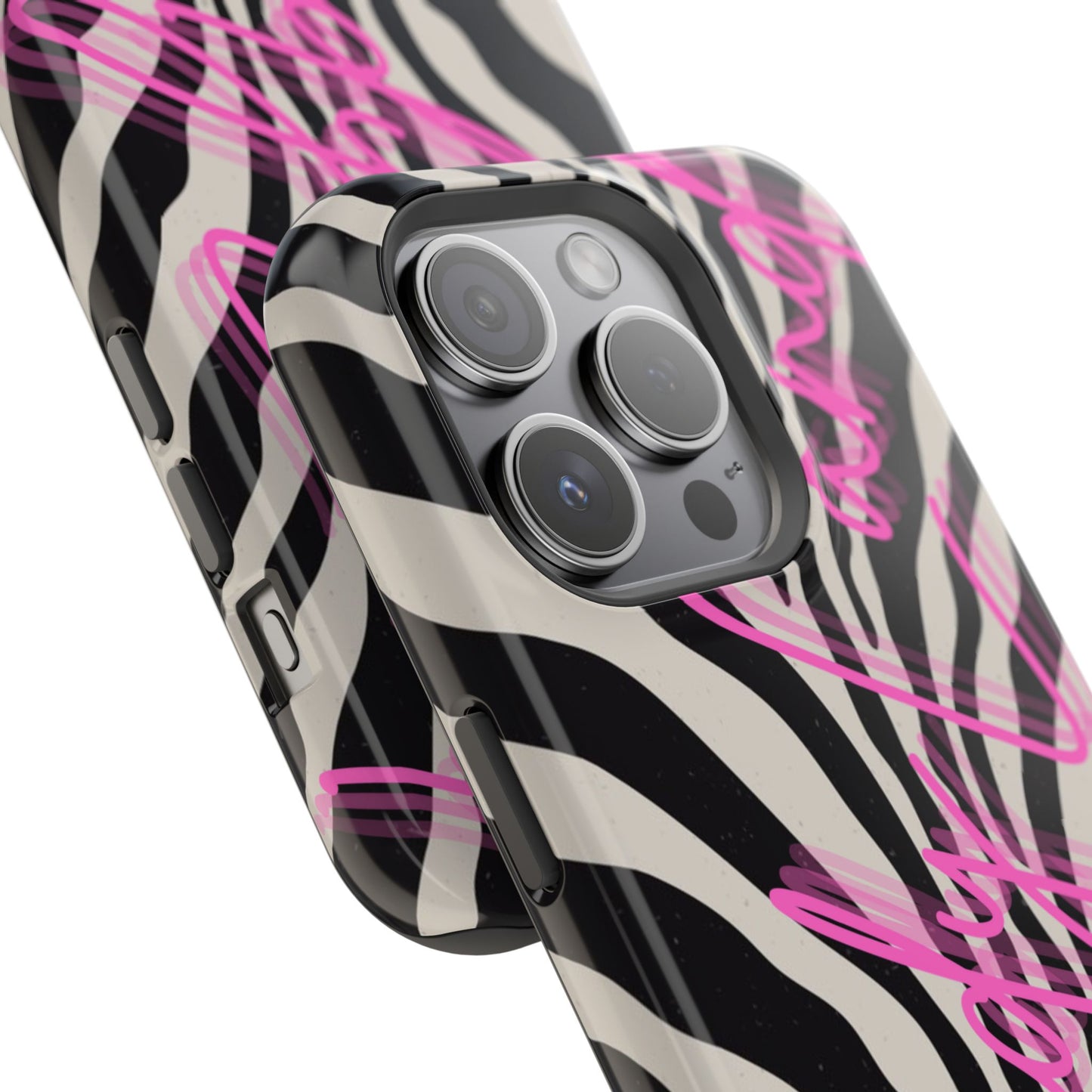 Zebra Candyland pink glossy Miss MagSafe Tough Case