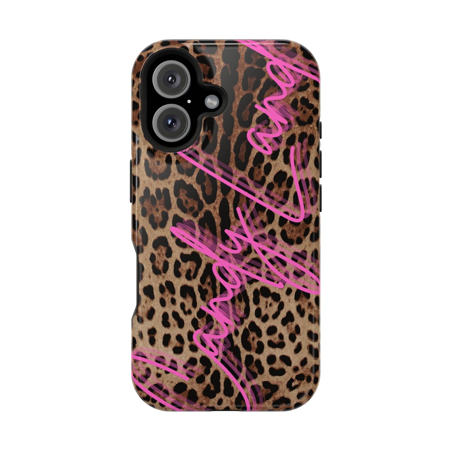 Wild Leopard Candyland pink glossy Miss MagSafe Tough Case