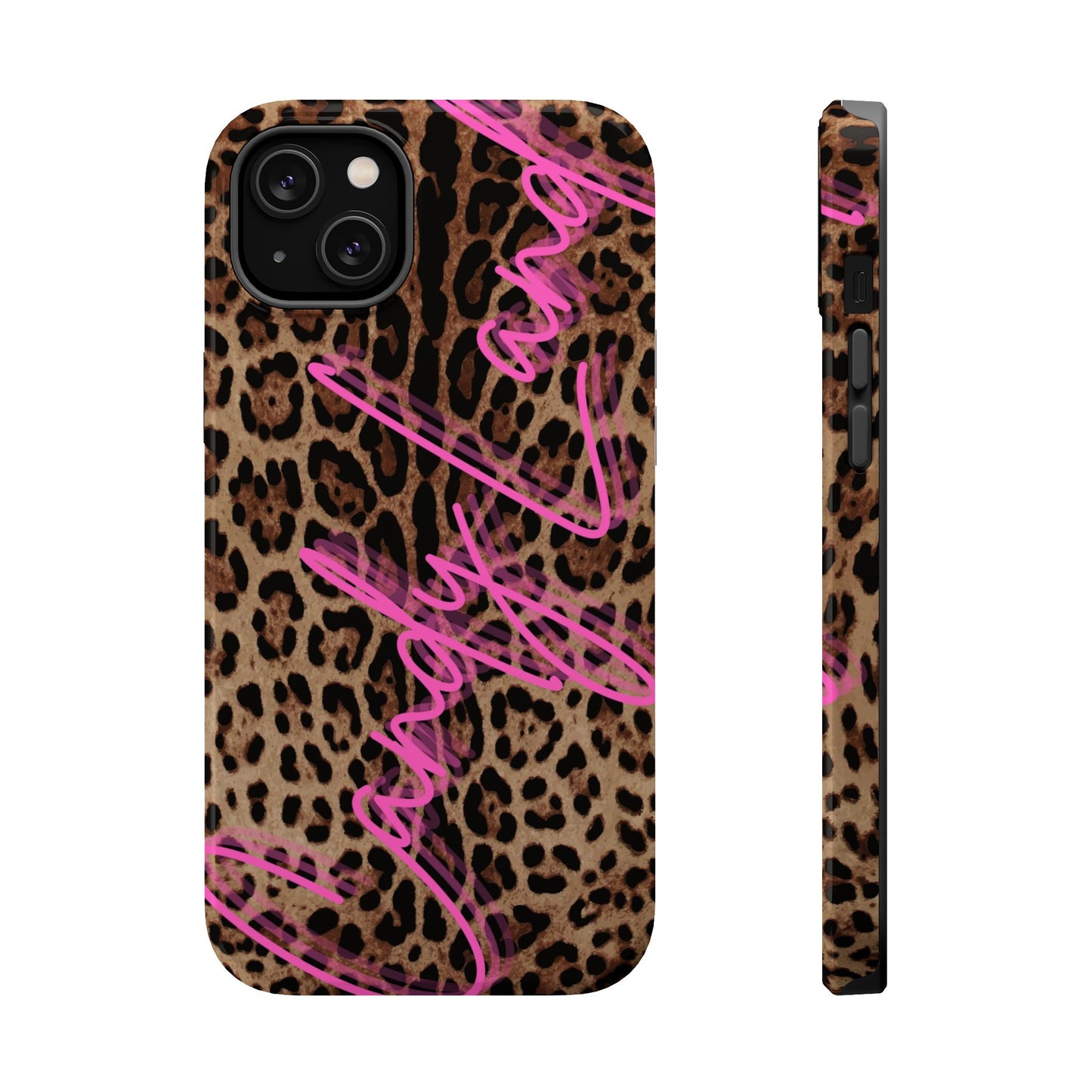 Wild Leopard Candyland pink glossy Miss MagSafe Tough Case