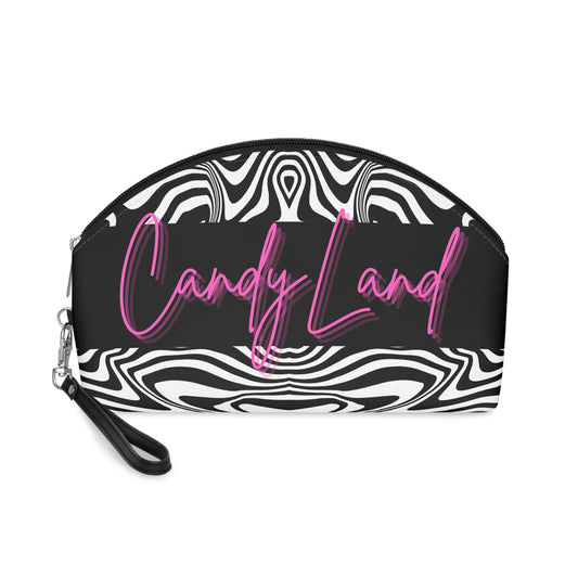 Psychedelic Black & White Makeup Bag