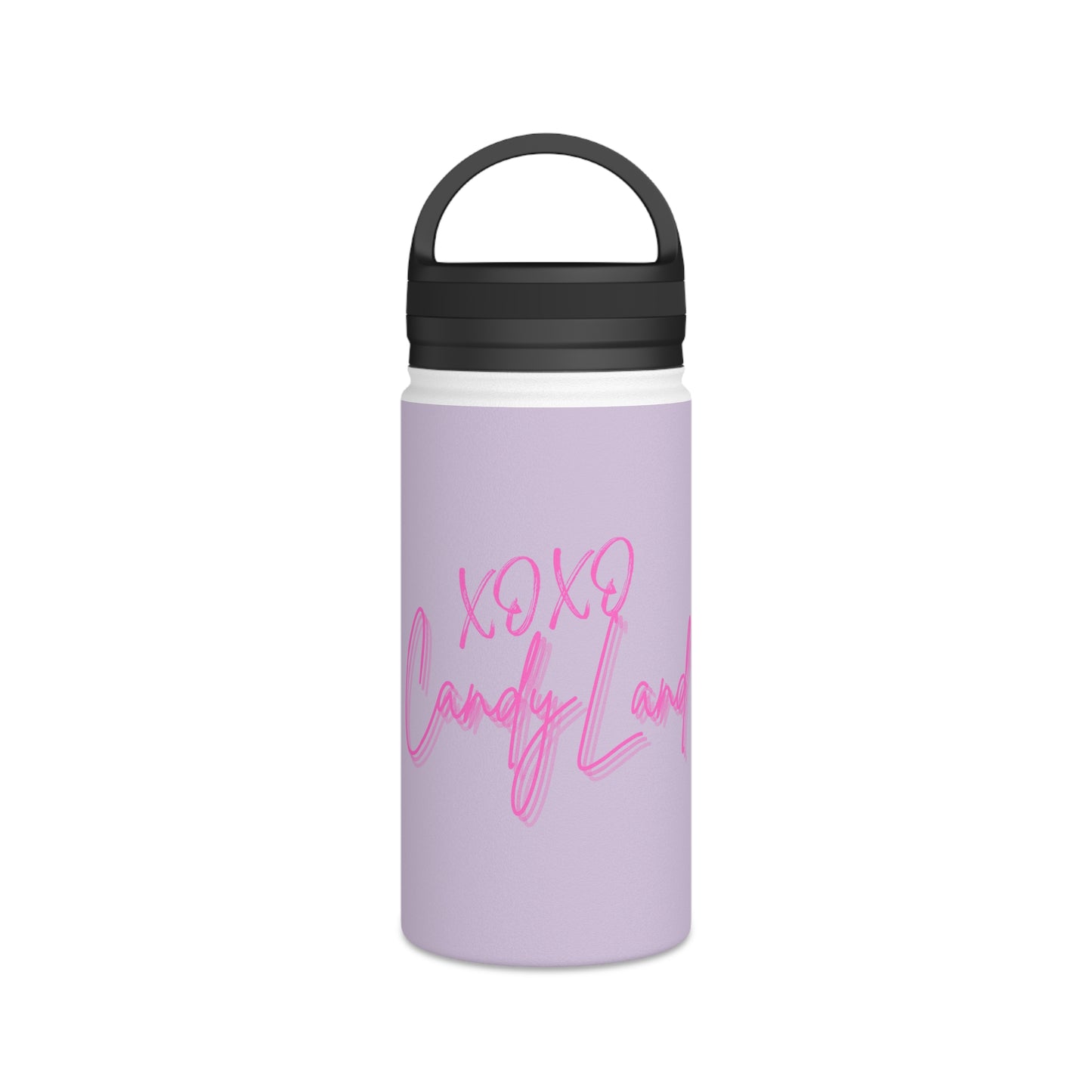 Wild Leopard Lavender XOXO Stainless Steel Water Bottle