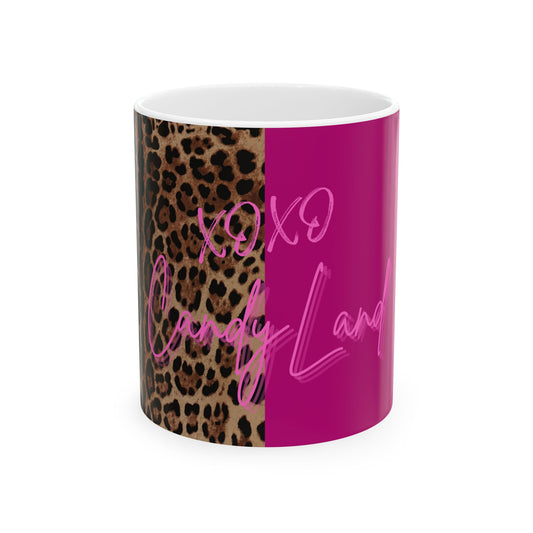 Wild Leopard Pink XOXO Mug