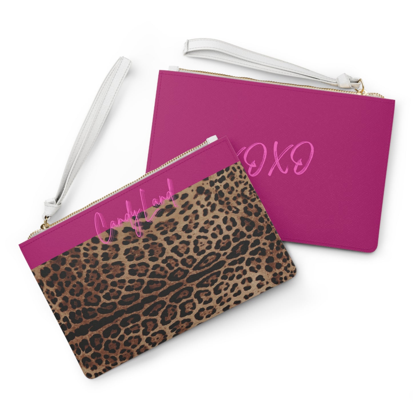 Wild Leopard Pink XOXO Clutch