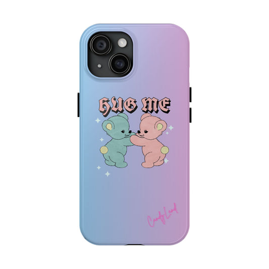 Hug me Bears Rainbow Blue Violet Miss Tough Phone Case