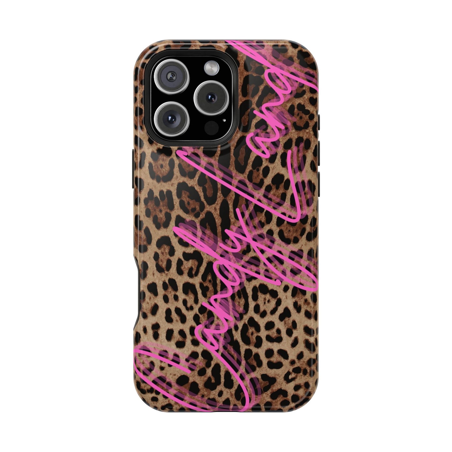 Wild Leopard Candyland pink glossy Miss MagSafe Tough Case