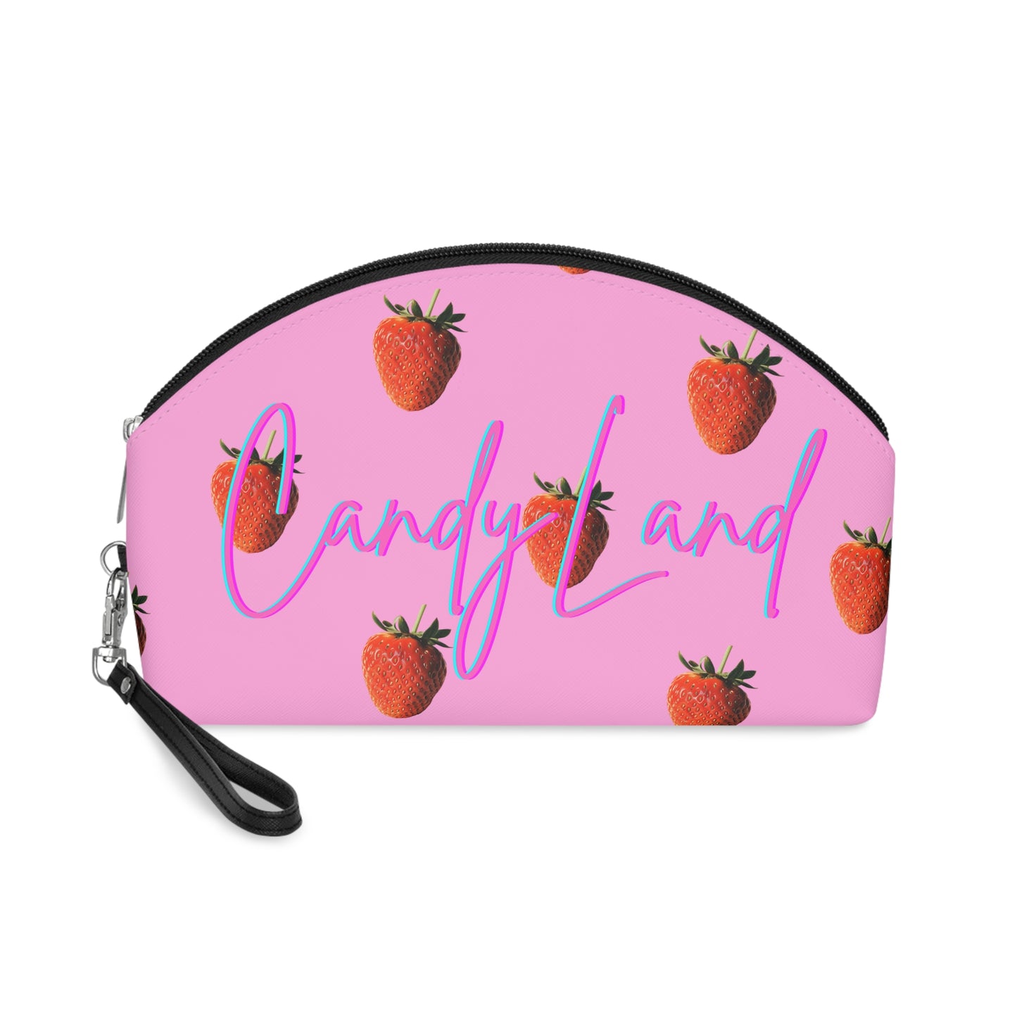 Strawberry Pink Makeup Bag