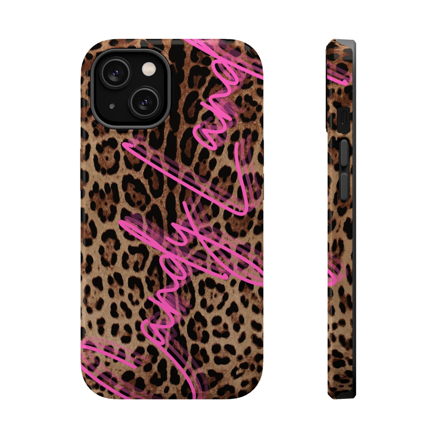 Wild Leopard Candyland pink glossy Miss MagSafe Tough Case