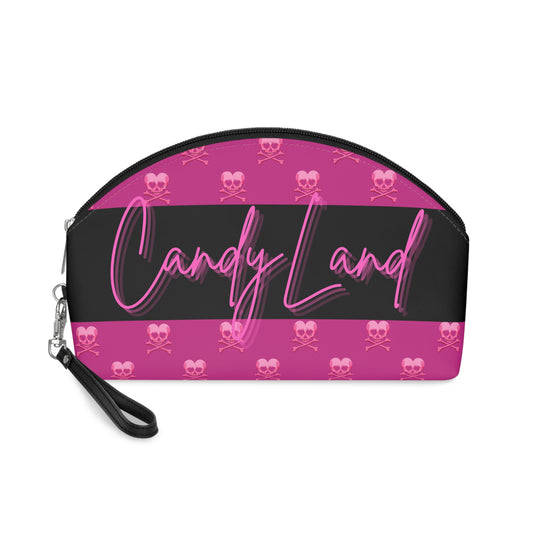 Pink Skull Pink Makeup Bag