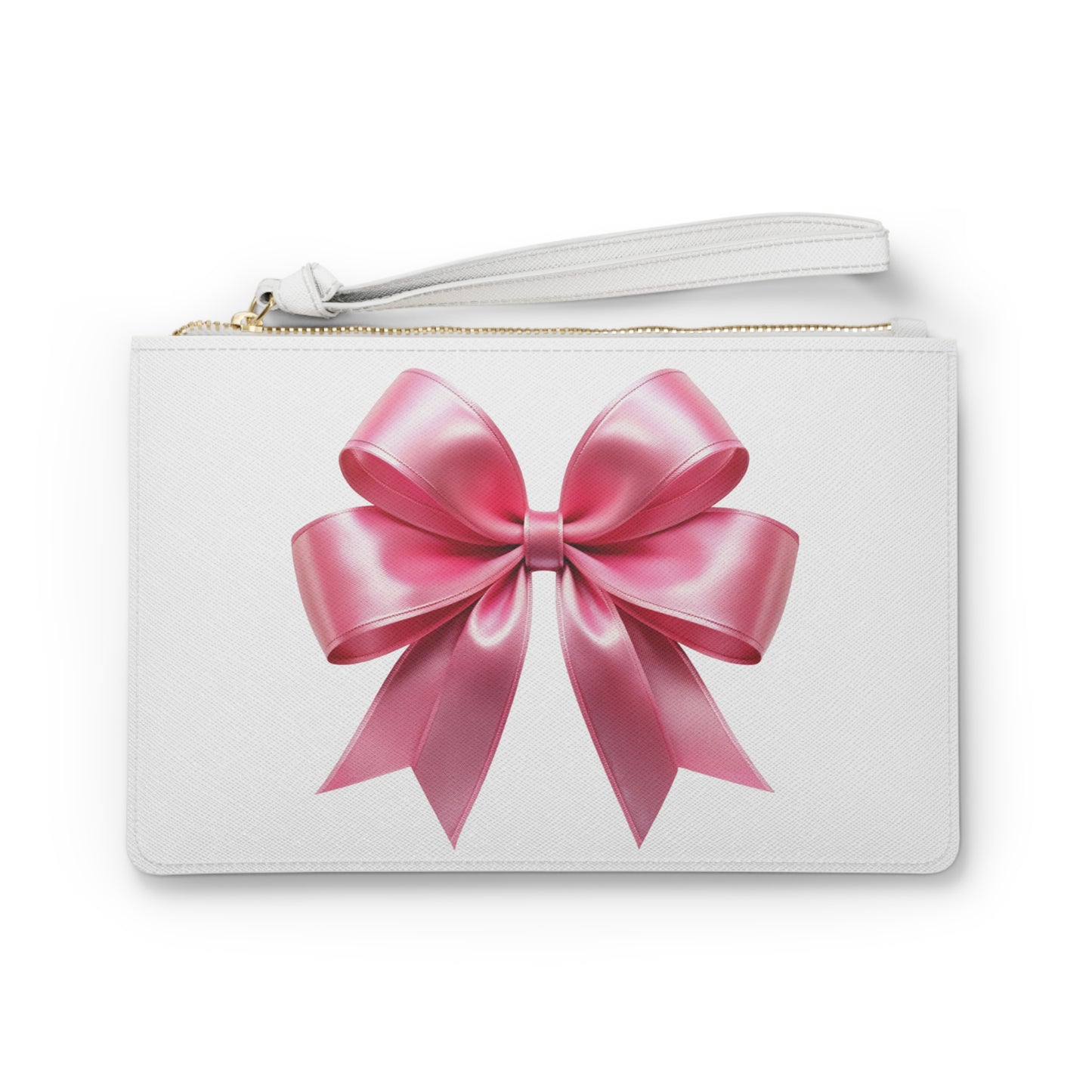 The Bow White Clutch