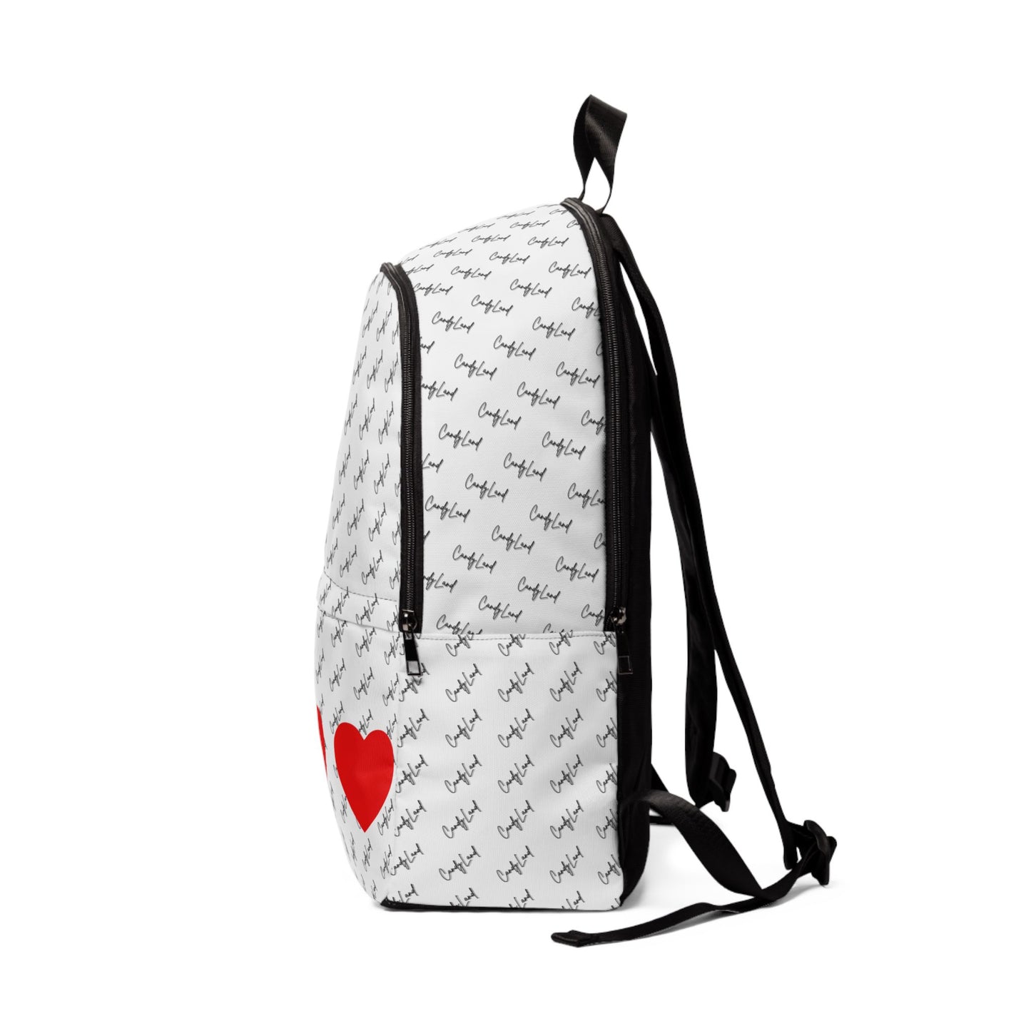 Big Heart White Backpack