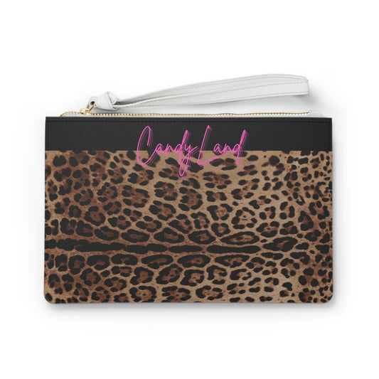 Wild Leopard Black XOXO Clutch