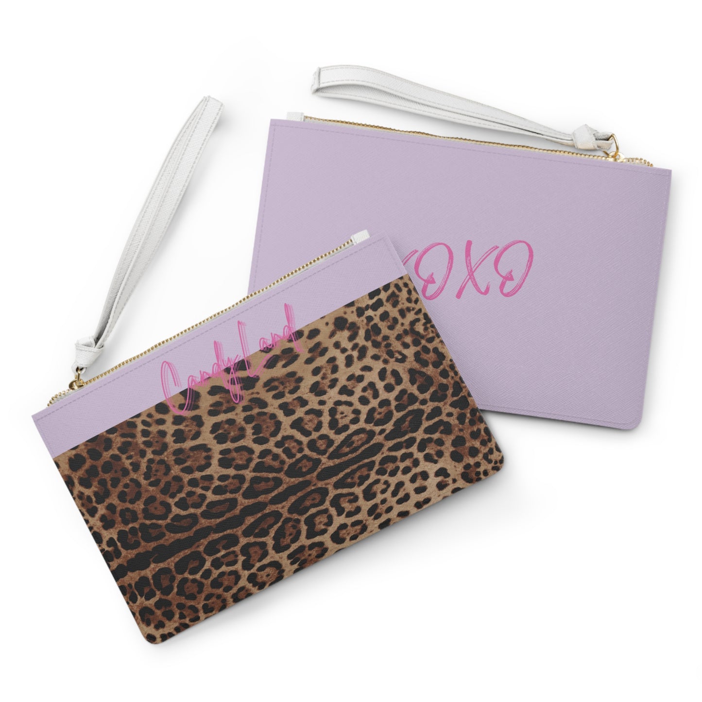 Wild Leopard Lavender XOXO Clutch