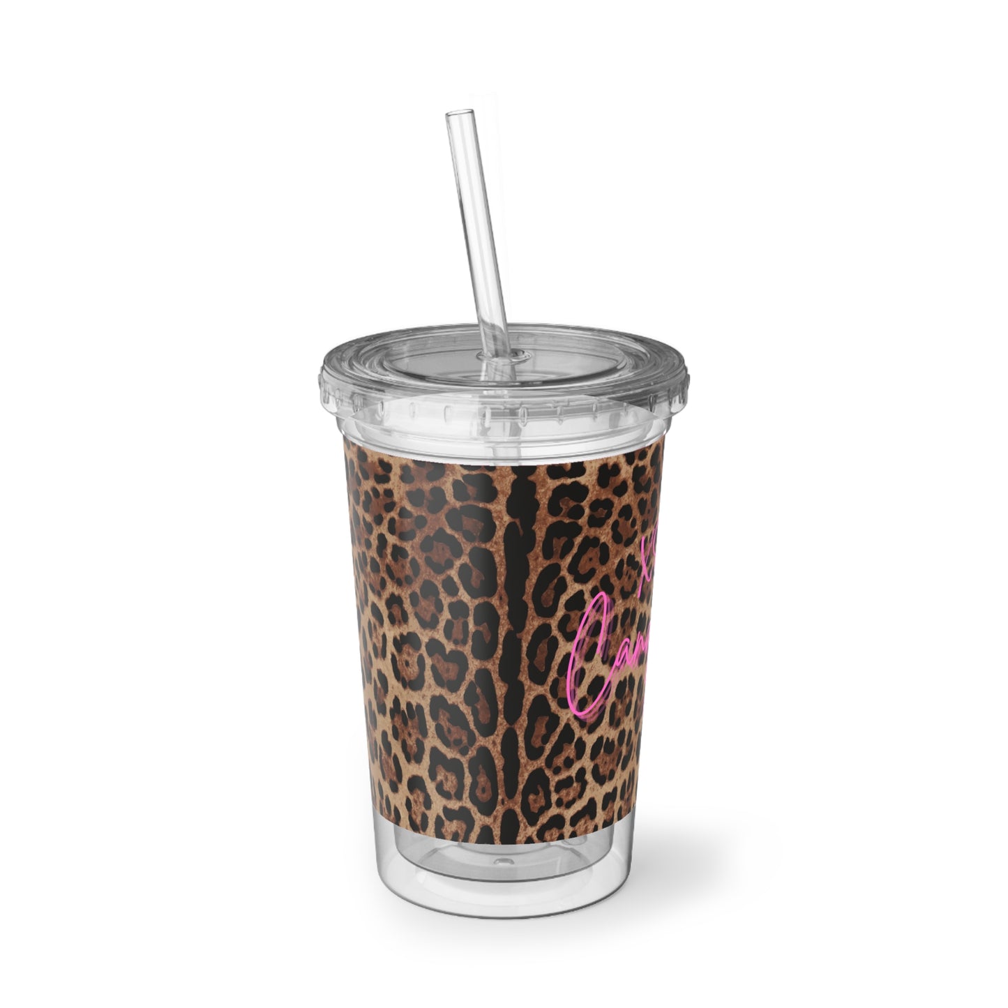 Wild Leopard Pink XOXO Vacation Cup