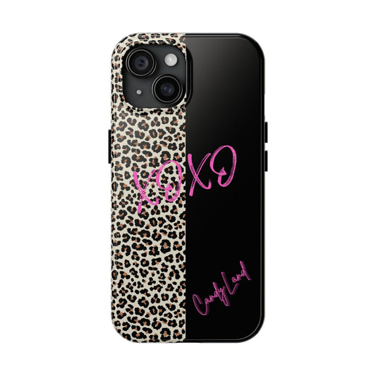 Leopard XOXO Black Miss Tough Phone Case