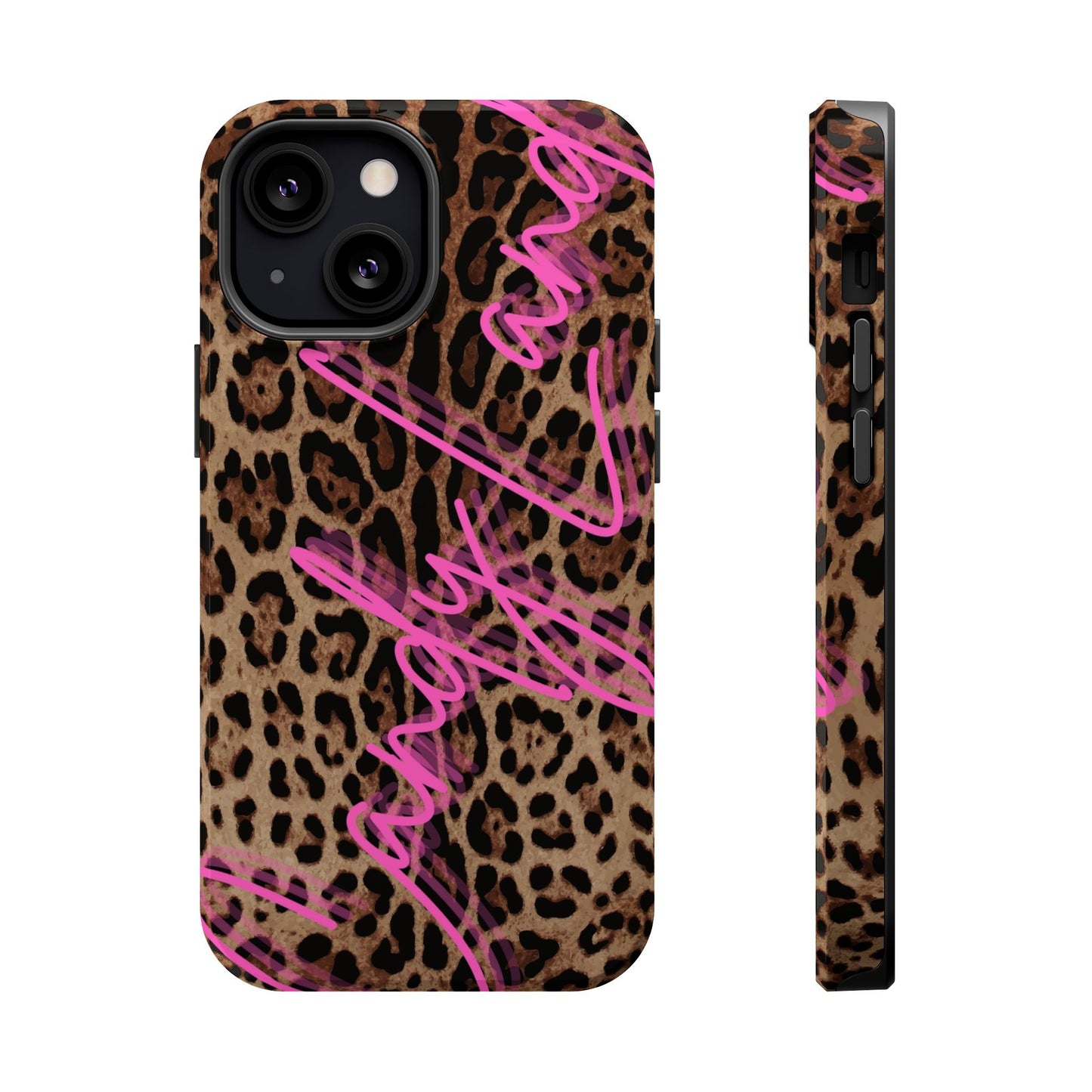 Wild Leopard Candyland pink glossy Miss MagSafe Tough Case