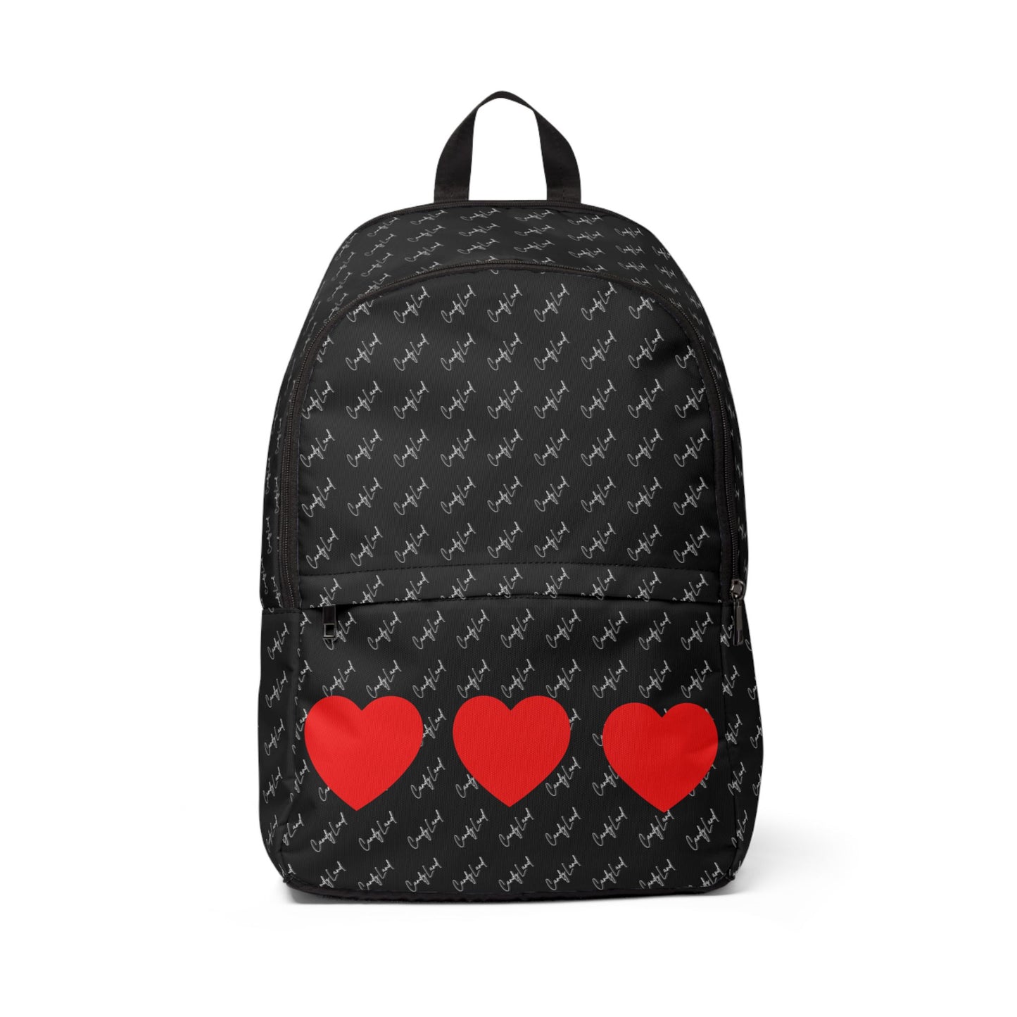 Big Heart Black Backpack