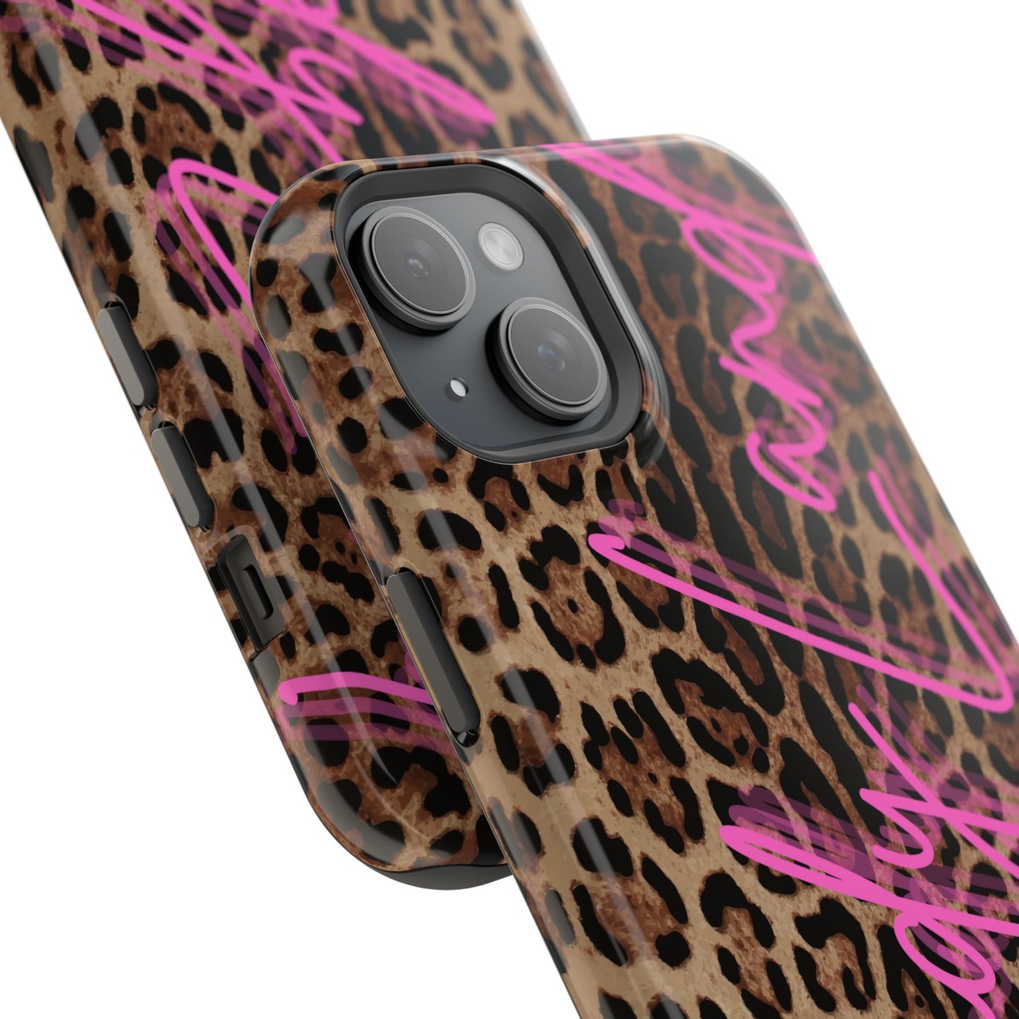 Wild Leopard Candyland pink glossy Miss MagSafe Tough Case