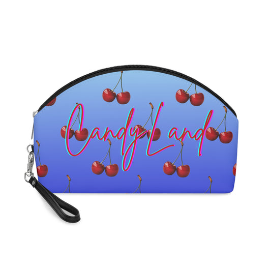 Cherry Rainbow Blue Light Blue Makeup Bag