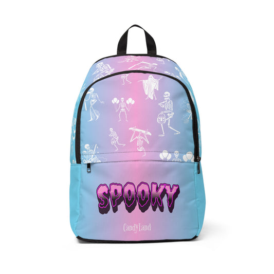 SPOOKY Rainbow Light Blue Rosé Backpack