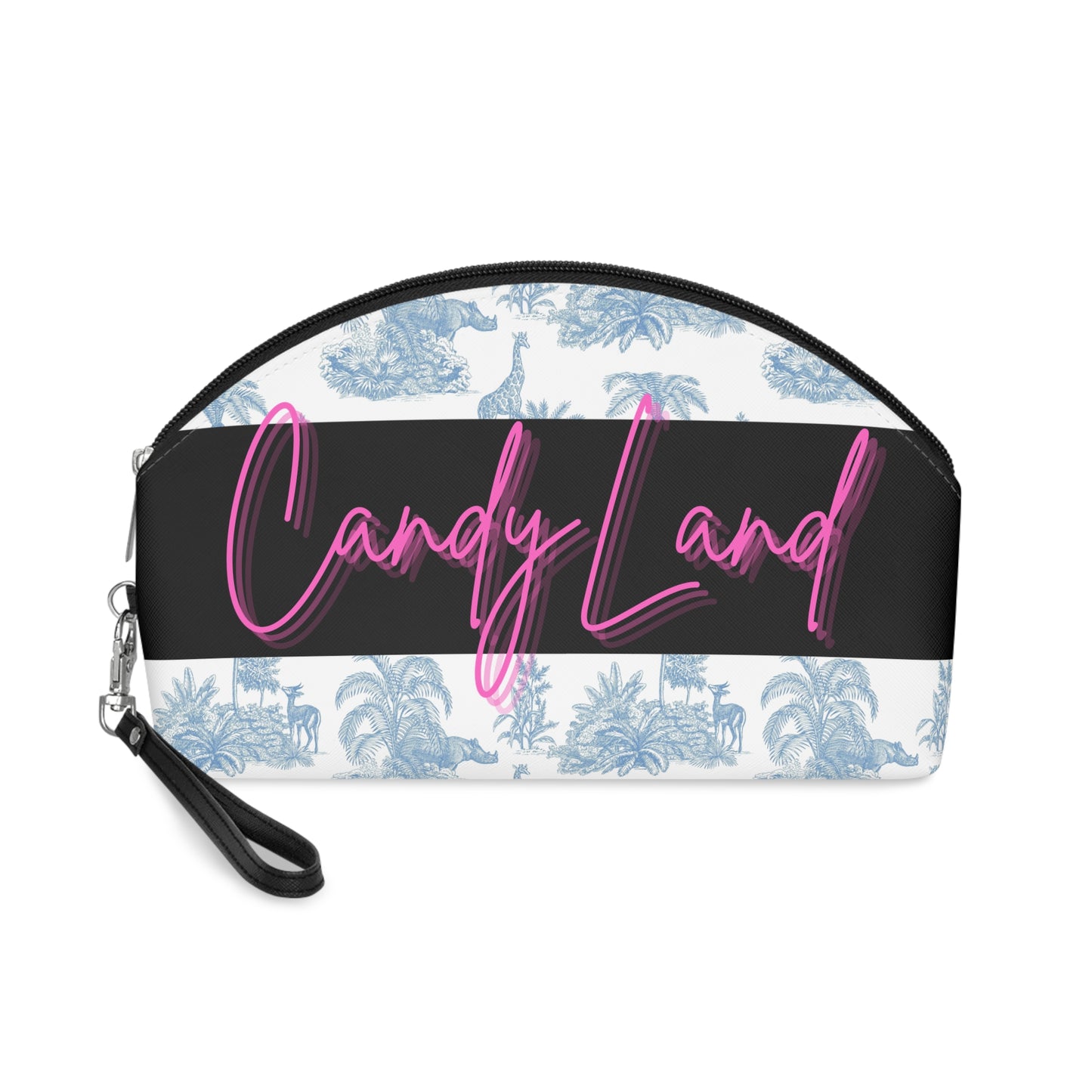 Light Blue Paradise Makeup Bag