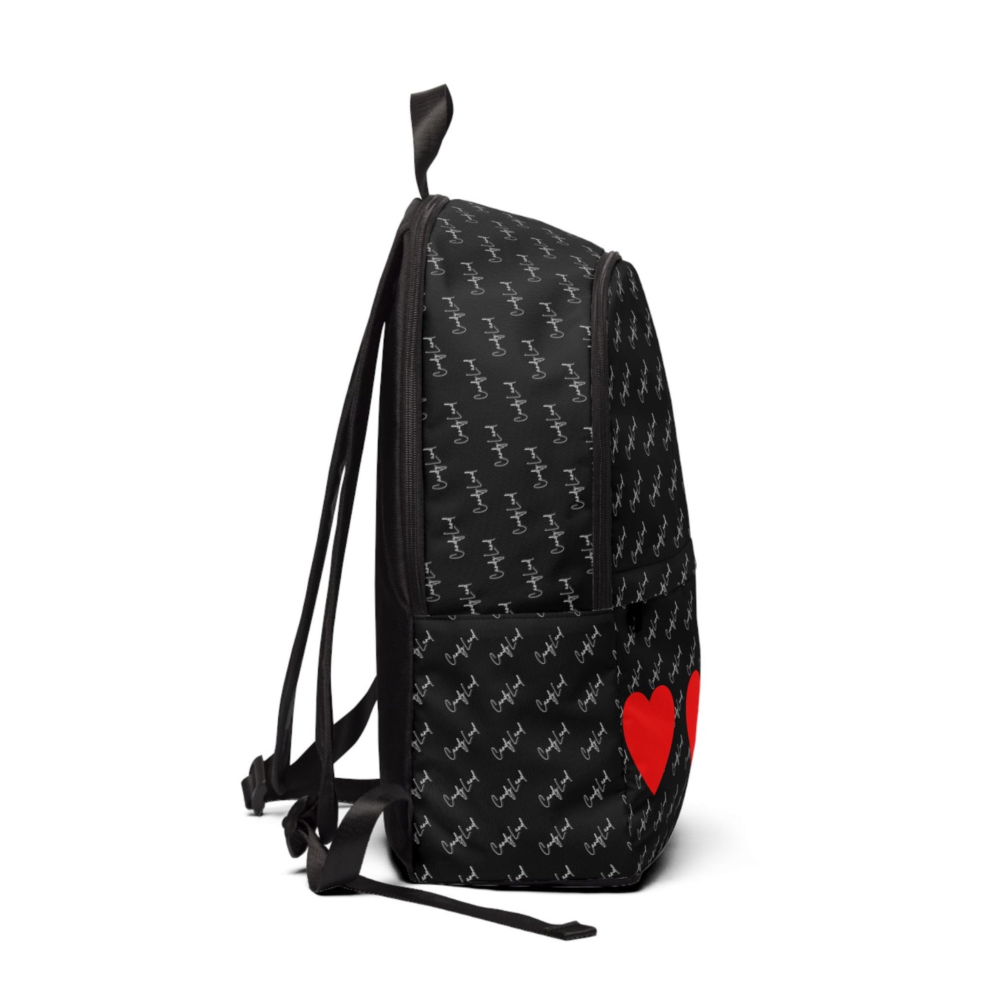 Big Heart Black Backpack