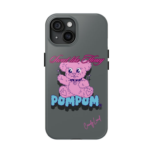 POMPOM® Sweet Like Honey Light Dark Gray Miss Tough Phone Case