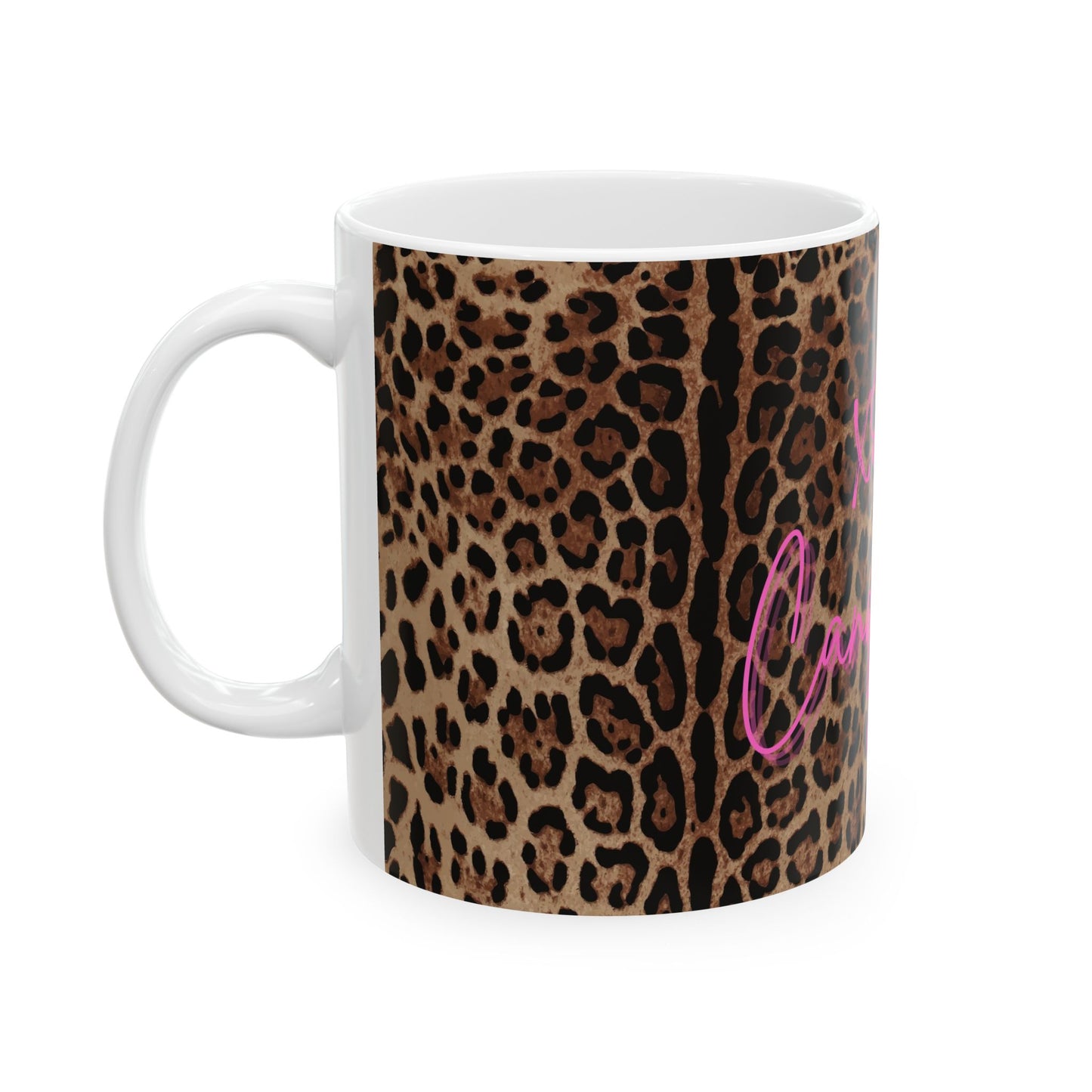 Wild Leopard Lavender XOXO Mug