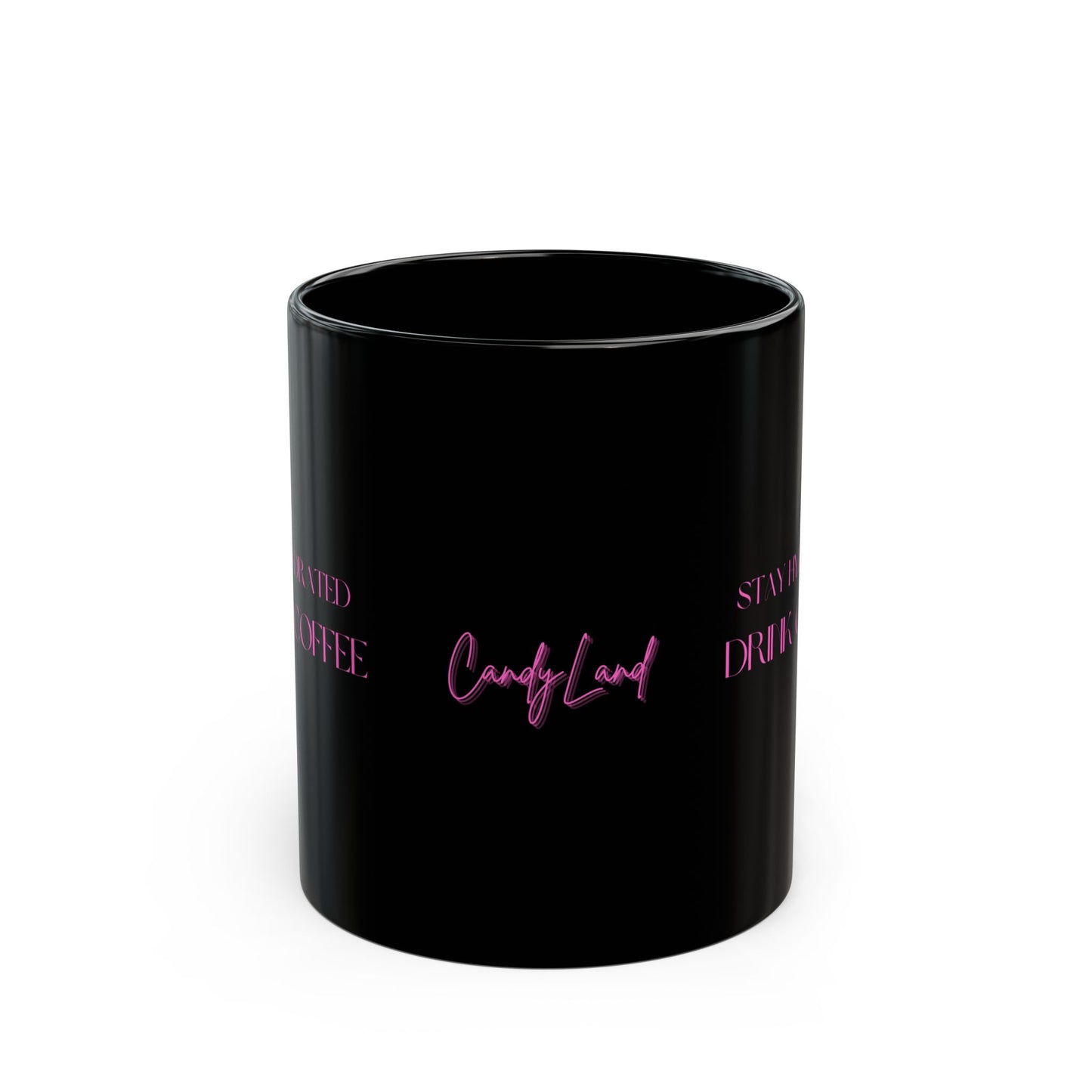 Stay Hydrated Black Mug