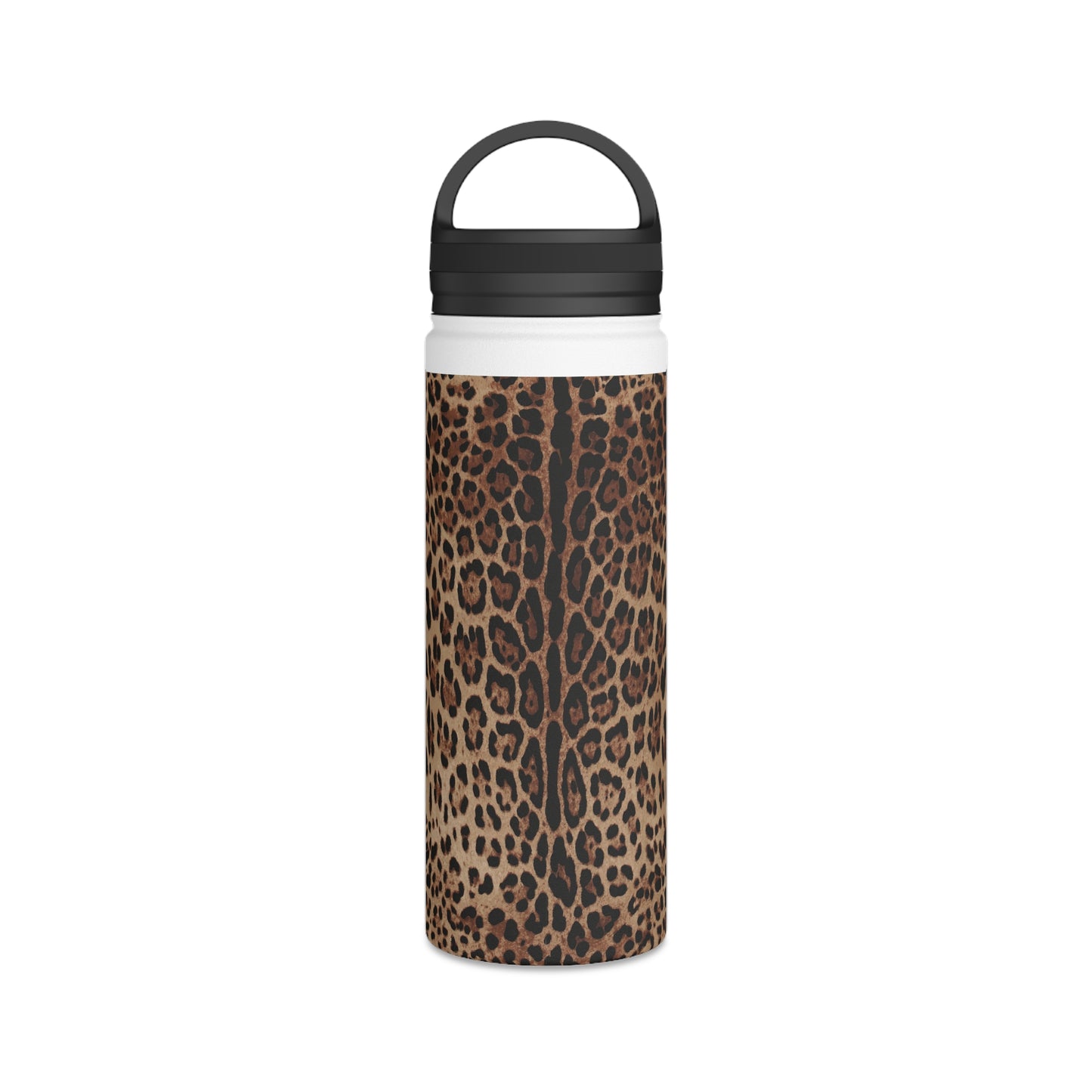 Wild Leopard Lavender XOXO Stainless Steel Water Bottle