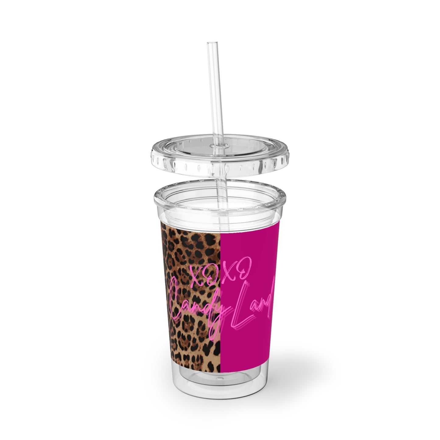 Wild Leopard Pink XOXO Vacation Cup