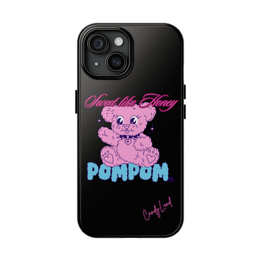 POMPOM® Sweet Like Honey Black Miss Tough Phone Case