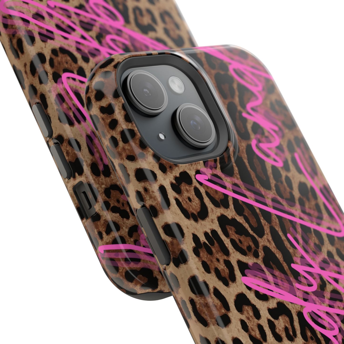 Wild Leopard Candyland pink glossy Miss MagSafe Tough Case