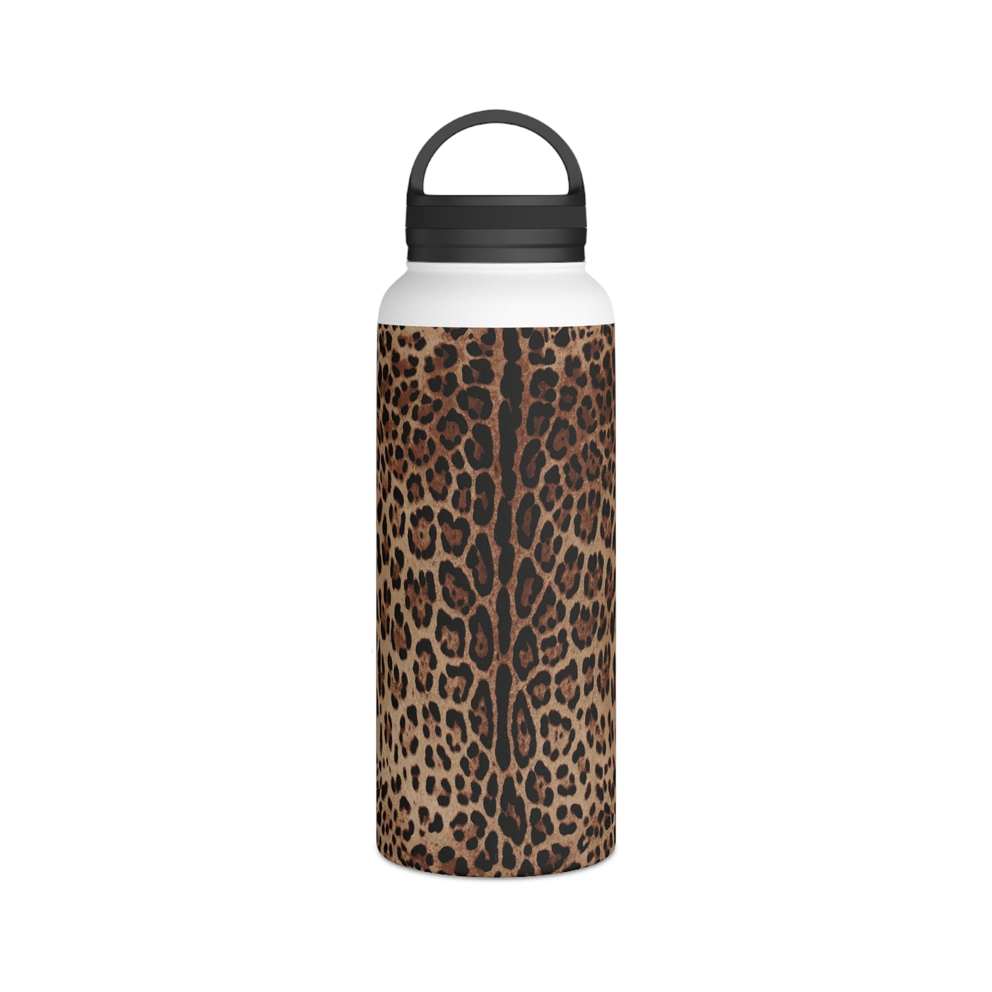 Wild Leopard Lavender XOXO Stainless Steel Water Bottle