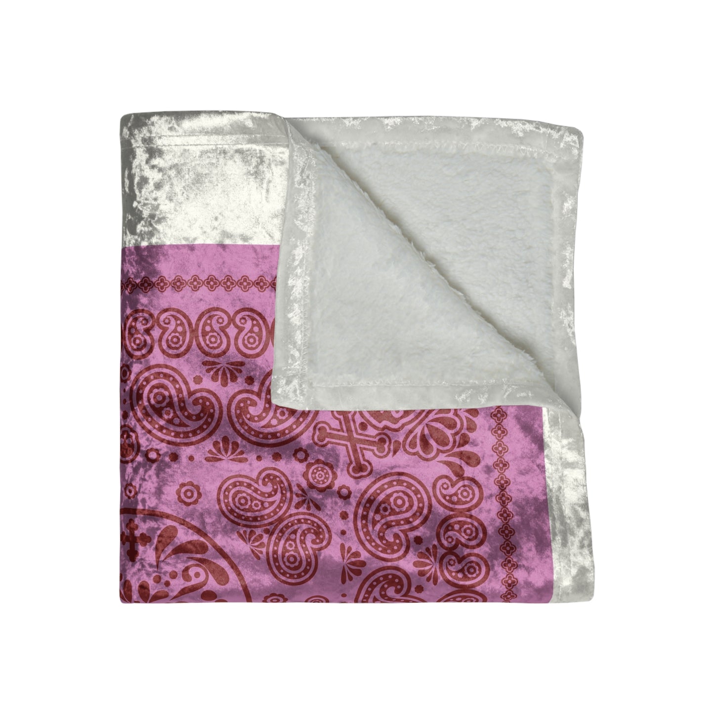 Mexican Skull Pink Velvet Blanket